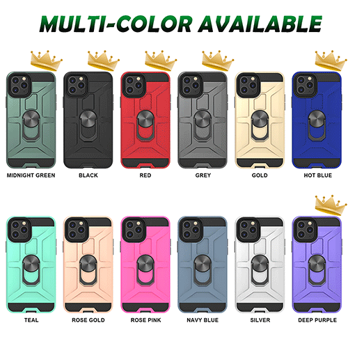 Magnetic Kickstand ပါရှိသည့် စစ်ဘက်အဆင့် အကာအကွယ် ဖုန်းအဖုံး